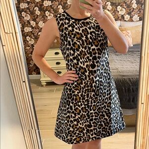 J. Crew Animal Print Mini Dress